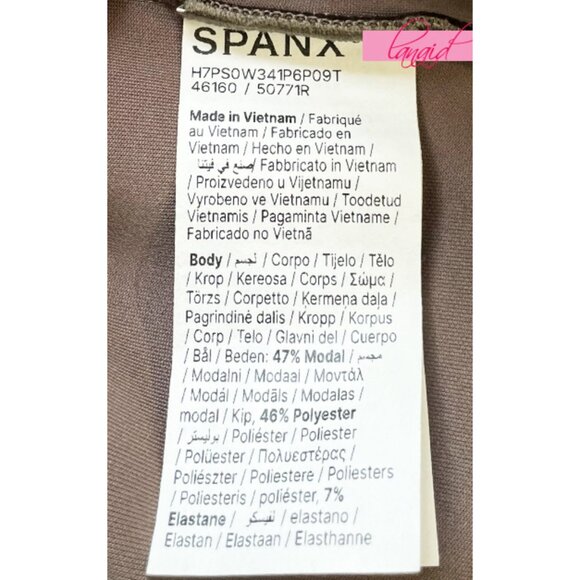 Spanx AirEssentials Strapless Jumpsuit Smoke Blouson Wide Leg Romper One-Piece - Picture 11 of 12